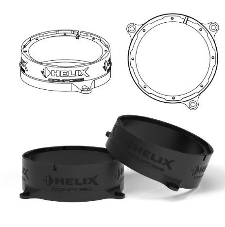 HELIX FlexMount CFMK165 - 6.5" 3D Printed Speaker Adapter | Pair
