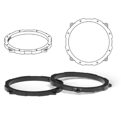 HELIX FlexMount CFMK165 - 6.5" 3D Printed Speaker Adapter | Pair