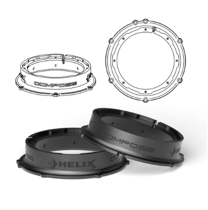 HELIX FlexMount CFMK165 - 6.5" 3D Printed Speaker Adapter | Pair